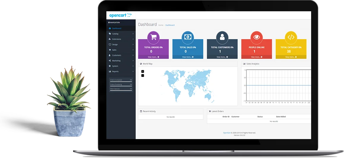 Magento Dashboard Image